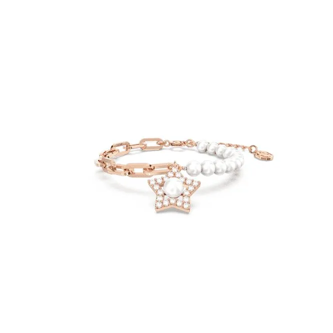 Stella Crystal Star White Rose Gold-tone Plated Bracelet 5645461