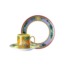Versace 叢林動物咖啡杯組 點心盤-4入