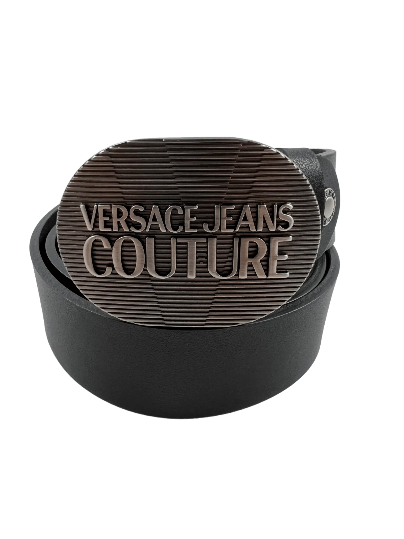 VERSACE E73YA6F33-E71627-EY4R BELT BLK-BRUSHED NYKEL