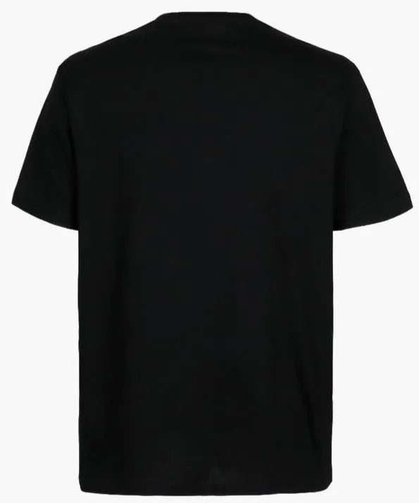 Versace T-Shirt Tessuto Jersey Cotone Con Ricamo Hotfix Versace Medusa
