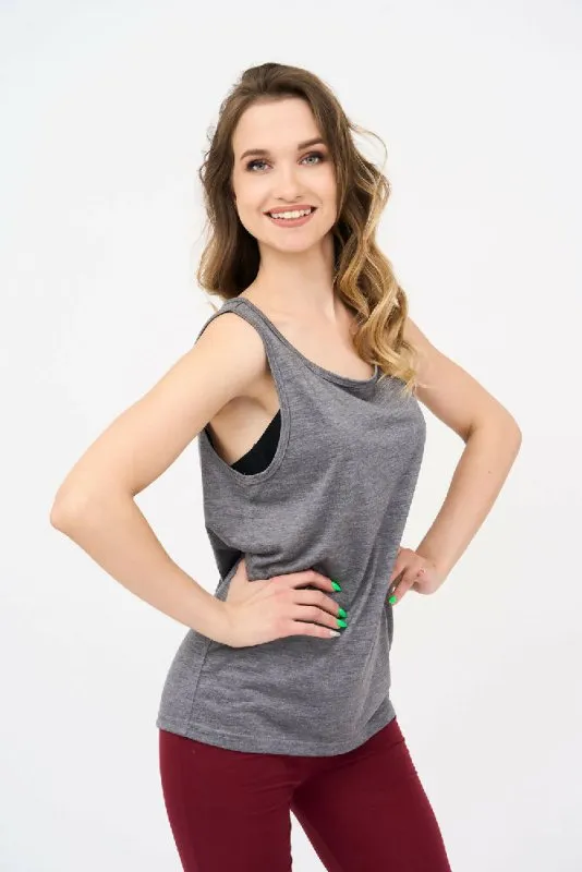 Women's Vests in Charcoal!